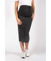Love2Wait - Long Skirt Split - black