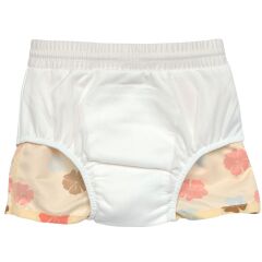 Lässig - UV-Shorts mit Windel - Flowers - Vanilla