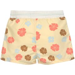 Lässig - UV-Shorts mit Windel - Flowers - Vanilla