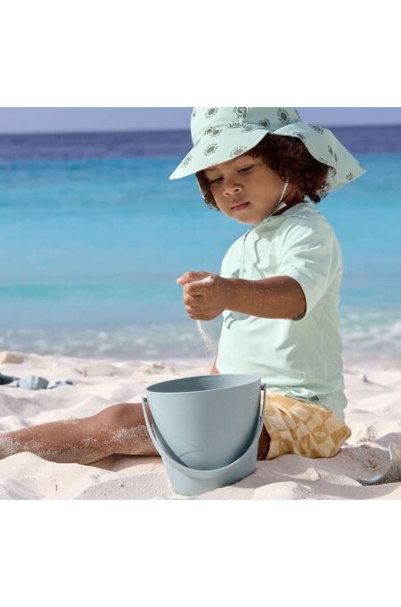 Lässig - UV-Shorts mit Windel - karriert - Vanilla/ Sea Salt