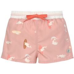 Lässig - UV-Shorts mit Windel - Delphin - Peach