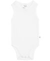 Lässig - Ärmelloser Body aus Eucalyptus Ribbed - Milky