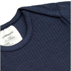 Lässig - Langarmbody aus Eucalyptus Ribbed - Navy