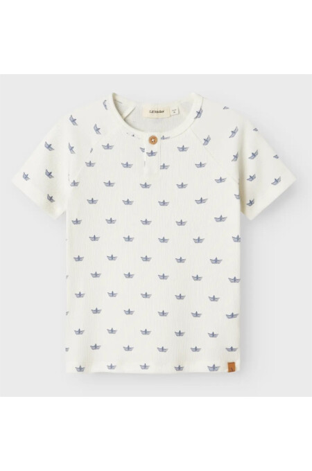 LilLAtelier - T-Shirt Papierböötchen - Coconut Milk