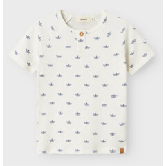 LilLAtelier - T-Shirt Papierböötchen - Coconut Milk