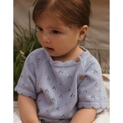 LilAtelier - Strick T-Shirt - Zen Blue