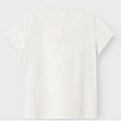 LilAtelier - leichte Kurzarm Bluse - Coconut Milk