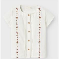 LilLAtelier - leichte Kurzarm Bluse - Coconut Milk