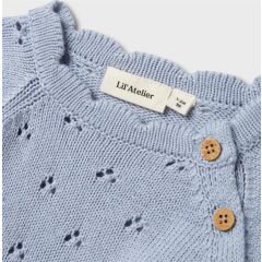 Lil´ Atelier - Strick T-Shirt - Zen Blue