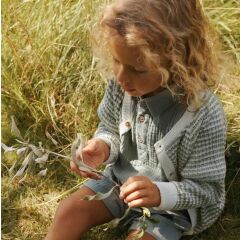 LilAtelier - dünne Strickjacke gestreift - Seagrass