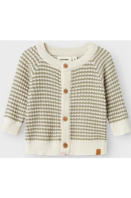 Lil´ Atelier - Strickjacke gestreift - Seagrass