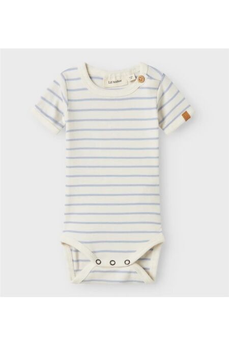 Lil´ Atelier - Kurzarnbody gestreift - Zen Blue