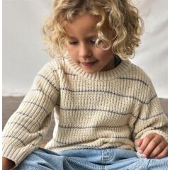 Lil´Atelier - Strickpulli gestreift - Turtledove