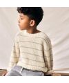 Lil´Atelier - Strickpulli gestreift - Turtledove