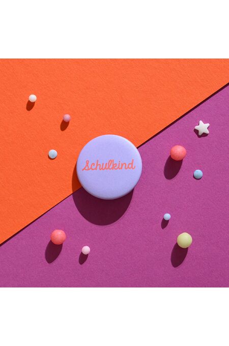 Ava & Yves Button Schulkind, flieder-rosa