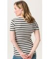 Noppies Maternaty - Still-TShirt Sanson - Cream Stripe