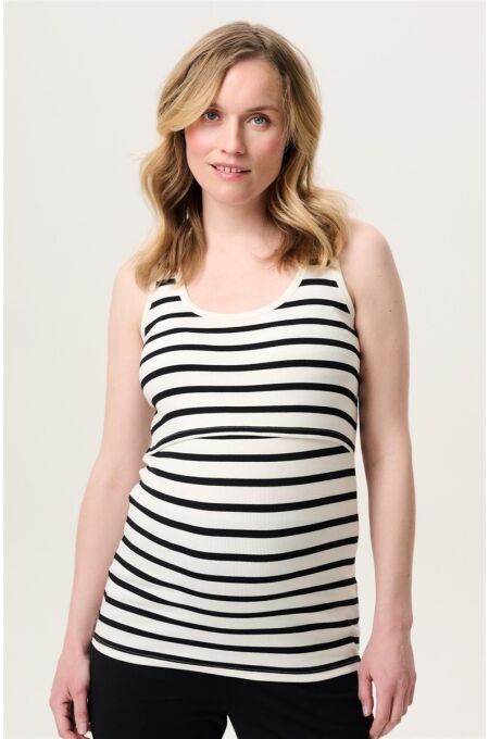 Noppies Maternity - Still-Top Jamee - Cream Stripe