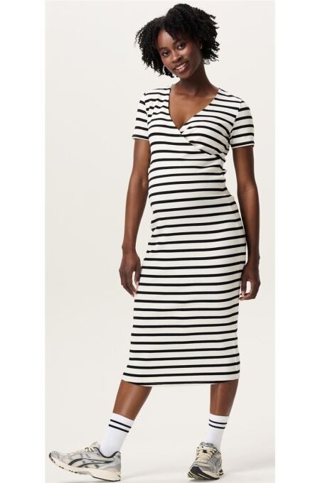 Noppies Maternity - Still-Kleid - Cream Stripe