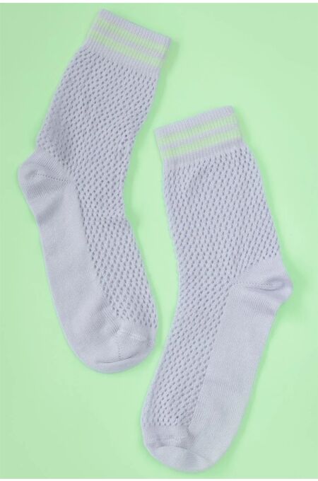 ooley - Socken Streetmood  Netz - Off White
