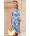 Mamarella - Umstands- und Stillkleid - Blue/ White