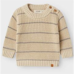 LilLAtelier - Baby  Strickpulli Streifen - turtledove