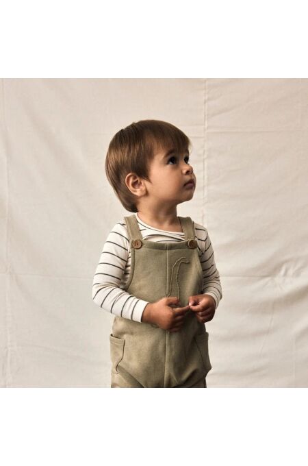 LiLAtelier - langarm Body gestreift - Turtledove
