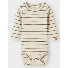 LiLAtelier - langarm Body gestreift - Turtledove