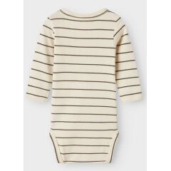 LiLAtelier - langarm Body gestreift - Turtledove