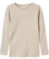 LilLAtelier - ribbe Longsleeve mit Herzenprint - Grey Morn