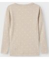 LilLAtelier - ribbe Longsleeve mit Herzenprint - Grey Morn