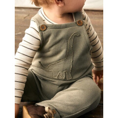 LIL´Atelier - weiche Dino Sweat-Latzhose - Overland...