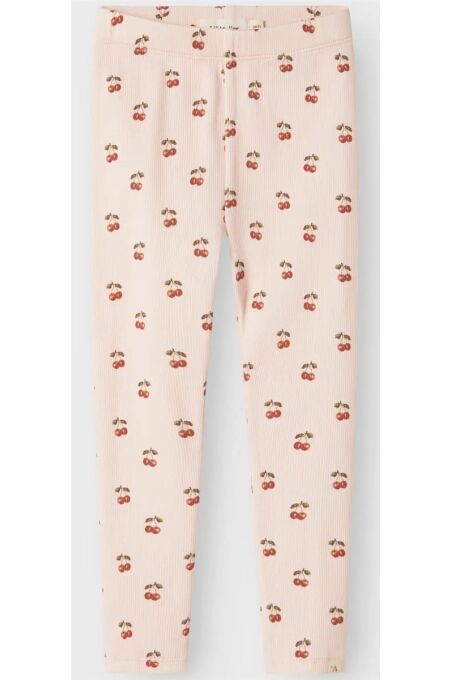 LilLAtelier - ribbe Legging  Kirschen - Silver Peony