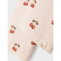 LilLAtelier - ribbe Legging  Kirschen - Silver Peony