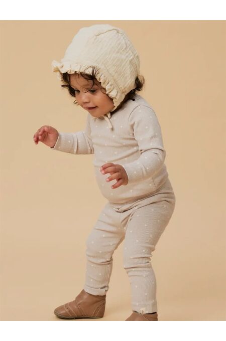 LIL´Atelier - süßer Babybody mit Herzenprint - Grey Moon