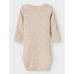 LIL´Atelier - süßer Babybody mit Herzenprint - Grey Moon