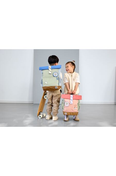 Lässig - Kinderrucksack - Kindergartenr. Rolltop - Sunny Explorer, Rosa Pink