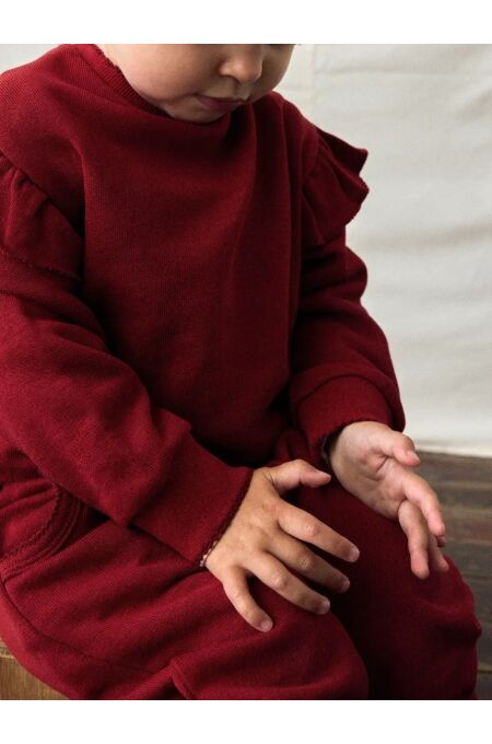 LilAtelier - Sweatpants - Red Dahlia