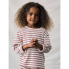 LilLAtelier - oversized Pulli gestreift - Red Dahlia