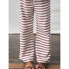 LilLAtelier - Wide Leg Pants gestreift - Red Dahlia