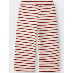 LilLAtelier - Wide Leg Pants gestreift - Red Dahlia