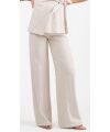 Attesa Maternity - Leinen Hose mit weitem Bein - Nature