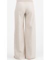 Attesa Maternity - Leinen Hose mit weitem Bein - Nature