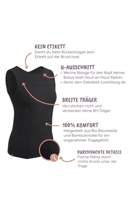 Mamalila - Keep Dry Tanktop - Schwarz