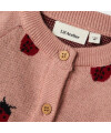 LilLAtelier - Baby  Strickjacke Marienkäfer - Misty Rose
