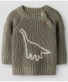 LiLAtelier - Strickpulli Dino - oliv