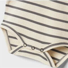 LIL´Atelier - süßer Babybody mit Streifen - Poppy Seed