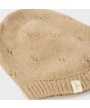 LIL´Atelier - Woll-Strickmütze mit Bändeln - Safari