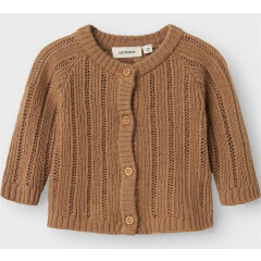 LilLAtelier - Baby  Woll-Strickjacke - Tigers Eye