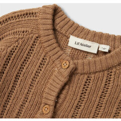 LilLAtelier - Baby  Woll-Strickjacke - Tigers Eye