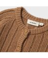 LilAtelier - Baby  Woll-Strickjacke - Tigers Eye
